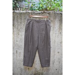 Vintage Pant-Her High Waist Wool Blend Trousers – Brown Size 17/18 (US 12/14)